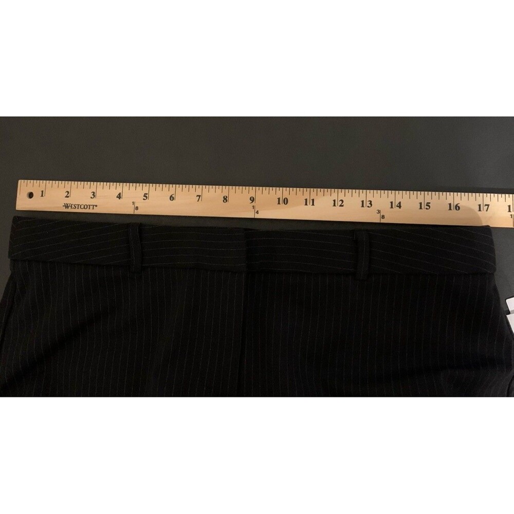 Amanda & Chelsea Womens Size 10 Dress Pants Striped Black Office Stretch Career - Picture 6 of 9